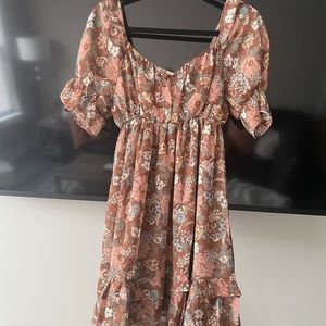 Boutique Floral Boho Dress